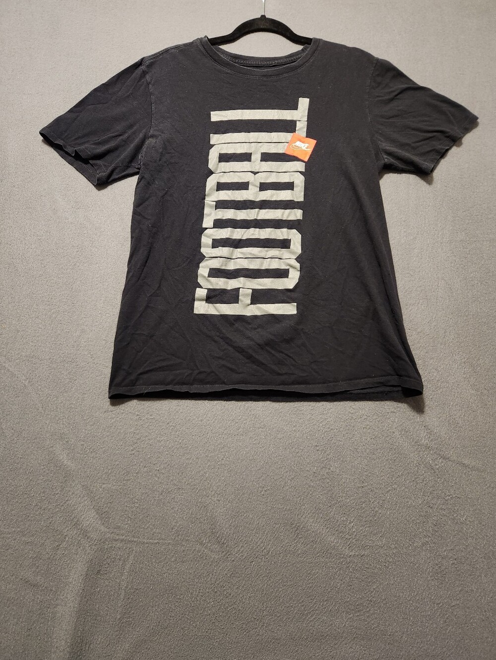 Nike The Nike Tee Shirt Mens Size L Black Gray Athletic Graphic Logo Crew